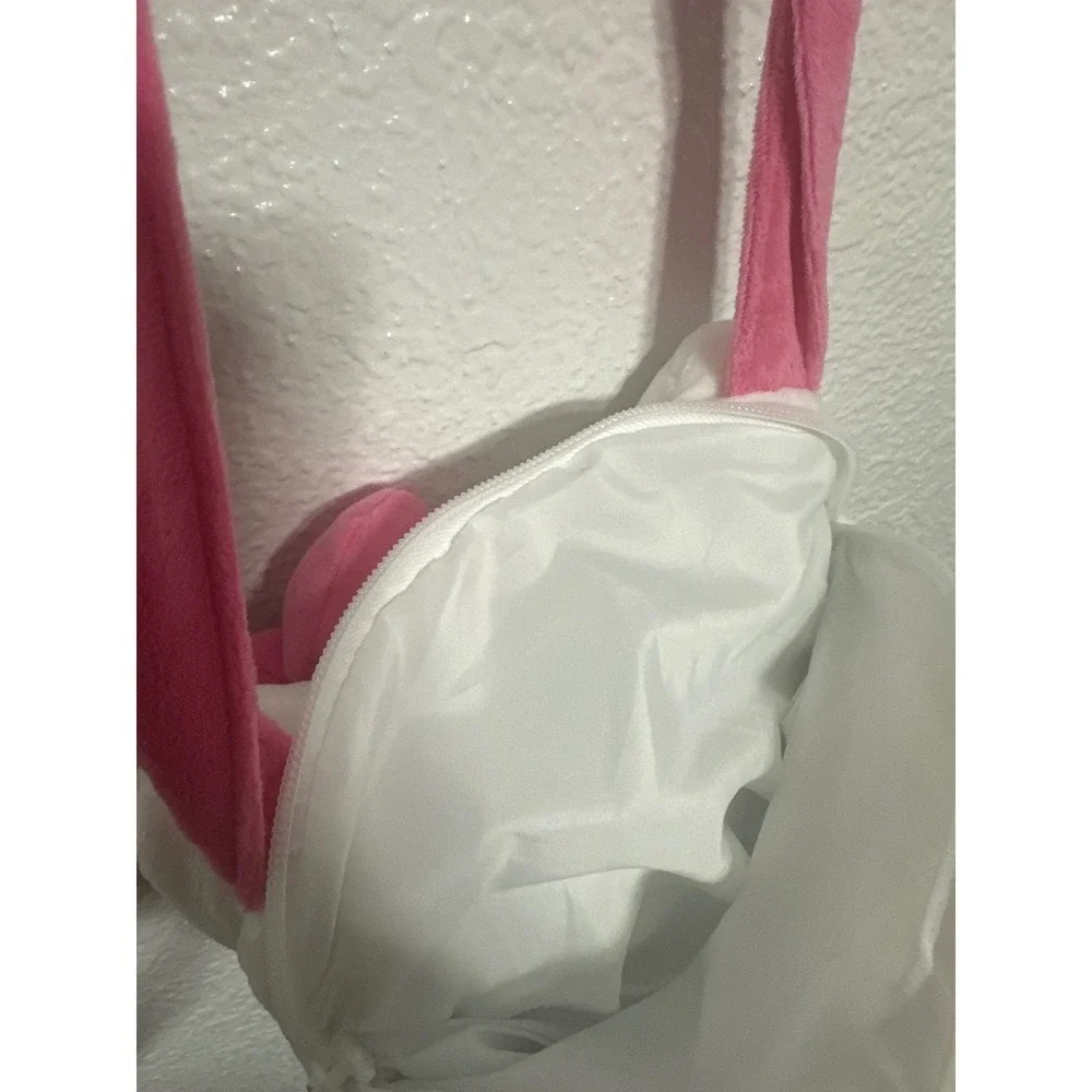 Hello Kitty Plush Face Purse Bag Pink Strap Kids Childrens Small